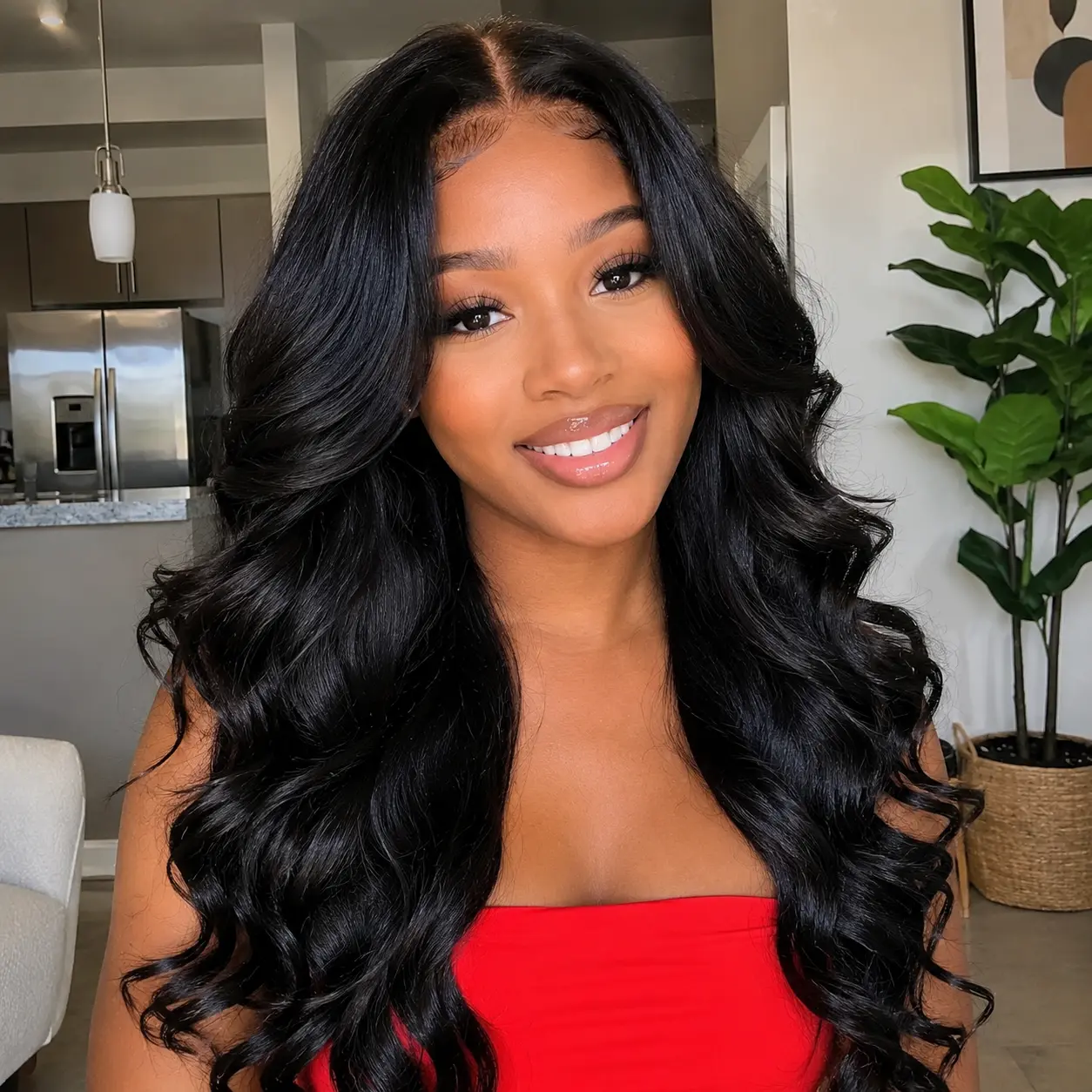【Limited Stock】Sunber Affordable Body Wave 13x4 Lace Frontal Wigs Pre Cut Pre Bleached Pre Plucked With Drawstring Fit All Head Sizes Beginner Frienly For Women SoHoChic TikTokShopBackToSchool