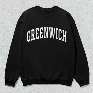 Greenwich Sweatshirt Collegiate Crewneck Sweater Unisex