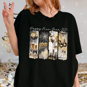 New Year Party .Party 2025 .Vintage New Year 2025 .Happy New Year Tee T Shirt