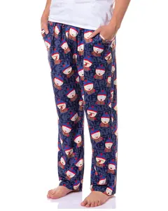 South Park Men's Stan Marsh Expressions Tossed Print Sleep Pajama Pants For Adults