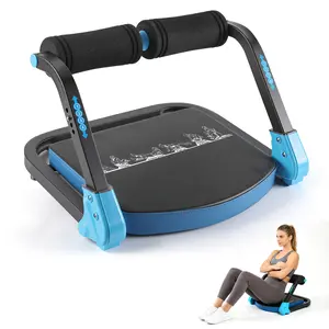 Ab Machine Ab Workout Equipment with 330 LBS Weight Capacity, Sit Up Machine & Exercise Equipment Ab Crunch Machine for Stomach Workout Ab Core Trainer Abdominal Machine for Home Gym with 4 Adjustable Resistance