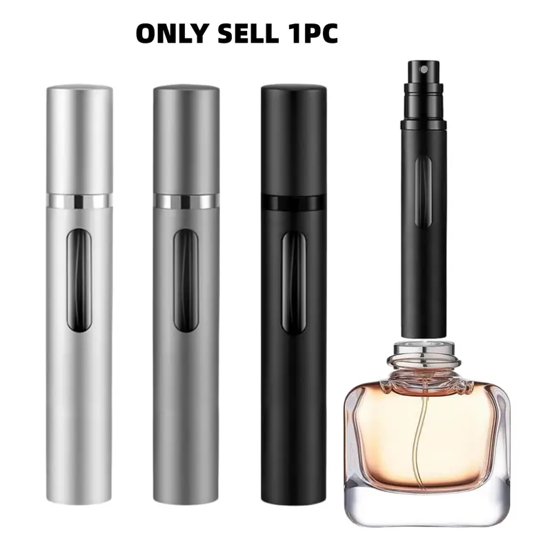 Perfume Travel Refillable Spray Bottle, Perfume Dispenser, 1 Count Compact Size Mini Perfume Atomizer, Portable Non-leakage Perfume Sprayer, Lightweight Easily Portable Travel Essentials, Cosmetics Makeup Tools, Makeup Use, Gifts for Men and Women