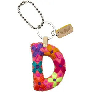 PINK FELT ALPHABET CHARM "D"
