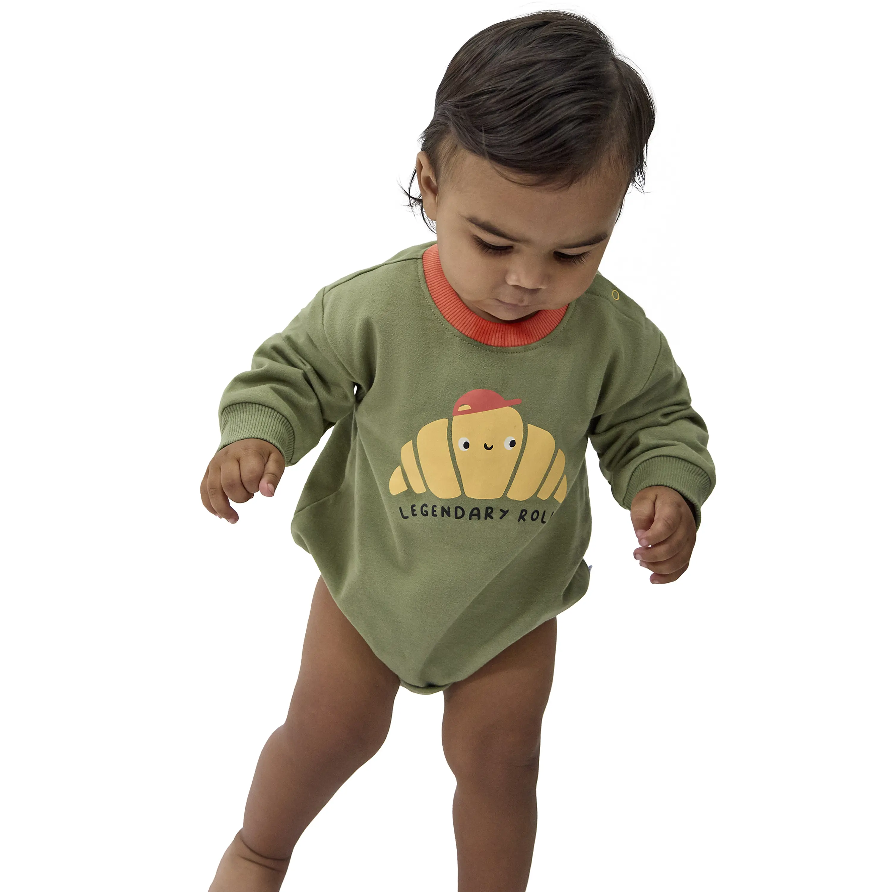 Baby Boys' Sweatshirt Bubble Romper