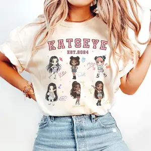 Adult & Youth Katseye Music TShirt, Kpop Katseye Est 2024 Shirt, Katseye Beautiful Chaos Shirt, Kpop Music Fan Gifts, Youth Shirt, Kpop Birthday CH0