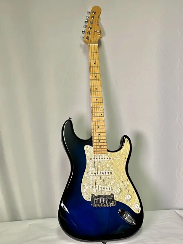 G&L Tribute Series Legacy Blue burst guitar