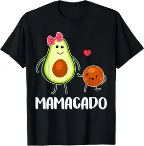 Mamacado Cute Avocado Pregnant Mom Women Gifts T-Shirt