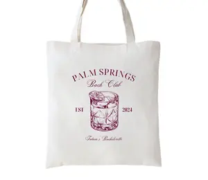 Custom Club Bachelorette Canvas Tote Bag, Bridesmaid Tote Bag, Bachelorette Party Favors Tote Bag, Bachelorette Totes Club, Club Bachelorette Bridesmaid Favors Tote Bag Custom Design Color