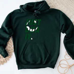 Just Dua It Pakistan Flag Hoodie by Humraha | Desi Arab Muslim Fashion Apparel Gifts for Ramadan Eid Nikkah Wedding Couples Families New Moms Aunts Uncles Grandparents | Pakistan India Bangladesh Palestine Lebanon Egypt Syria
