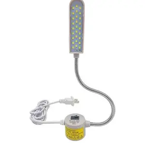 Sewing Machine LED Light (27LED) T27 Flexible Gooseneck Arm Work Lamp with Magnetic Mounting Base for Workbench Lathe Drill Press Light, Grey