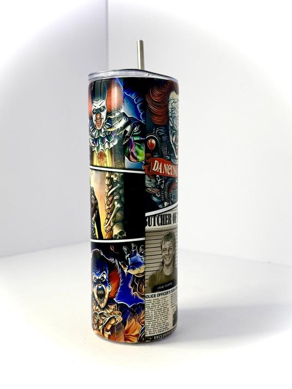 20 oz Pennywise Stainless Steel Tumbler with Lid, Straw