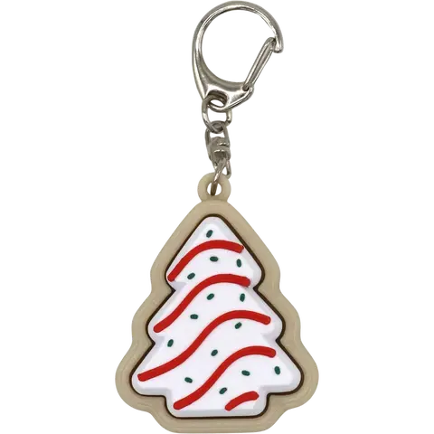 Little Debbie Christmas Tree Cake Fidget Clicker: keychain accessory, stress relief, cute must have stocking stuffer