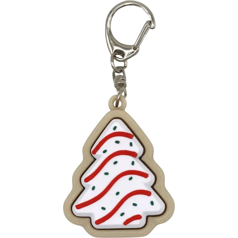 Little Debbie Christmas Tree Cake Fidget Clicker: keychain accessory, stress relief, cute must have stocking stuffer