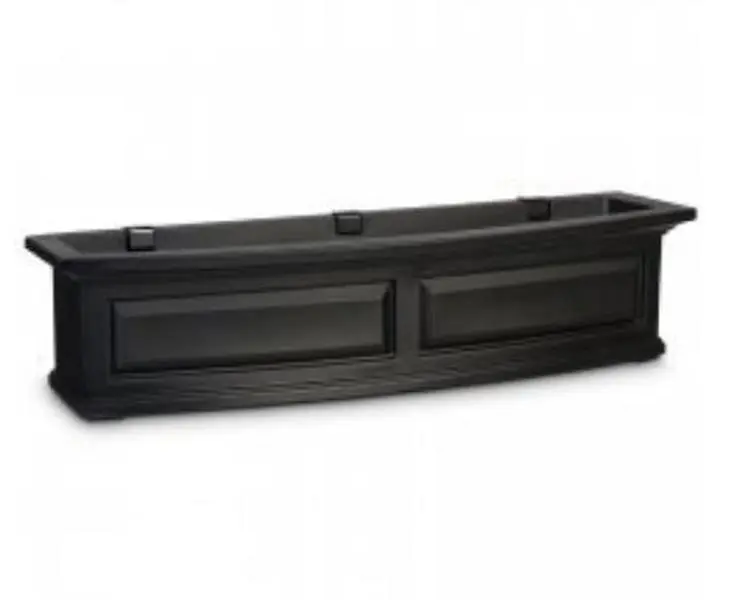 Mayne 4831B Nantucket 4 ft. Window Box - Black