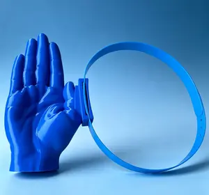 Funny Giant Hand Shaped Sun Visor Headband Hat, Novelty Palm Shaped Adjustable Outdoor Sun Protection Cap, Unique Party Fidget Toy, Fun Hobby Cosplay Accessory, Crazy Prank Gift for Adults Teens, Beach Holiday Decor Headwear