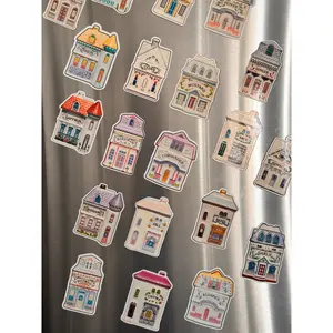 Charming Lenox inspired spice village magnets