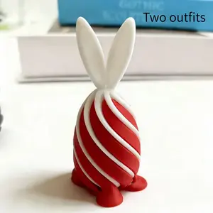 2 (1 Piece) Set Of Fun Spinning Rabbit Eggs - Randomly Matched Colors, Suitable For Office Play And Decoration, An Excellent Choice For Holiday Gifts