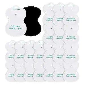 TENS Electrode Pads Self Adhesive Slimming Pulse Massager Physiotherapy Gel Sticker EMS Muscle Stimulator Replacement Massage Patches Accessories Snap 3.5mm