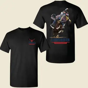 Texas Wild West Long Horn T-shirt, Cowboy Rodeo Shirt - 2 Sided - Choose Your Color - All-gender Fits - Dynamic Prints - Every Size, Every Body Classic Tshirt graphic tee