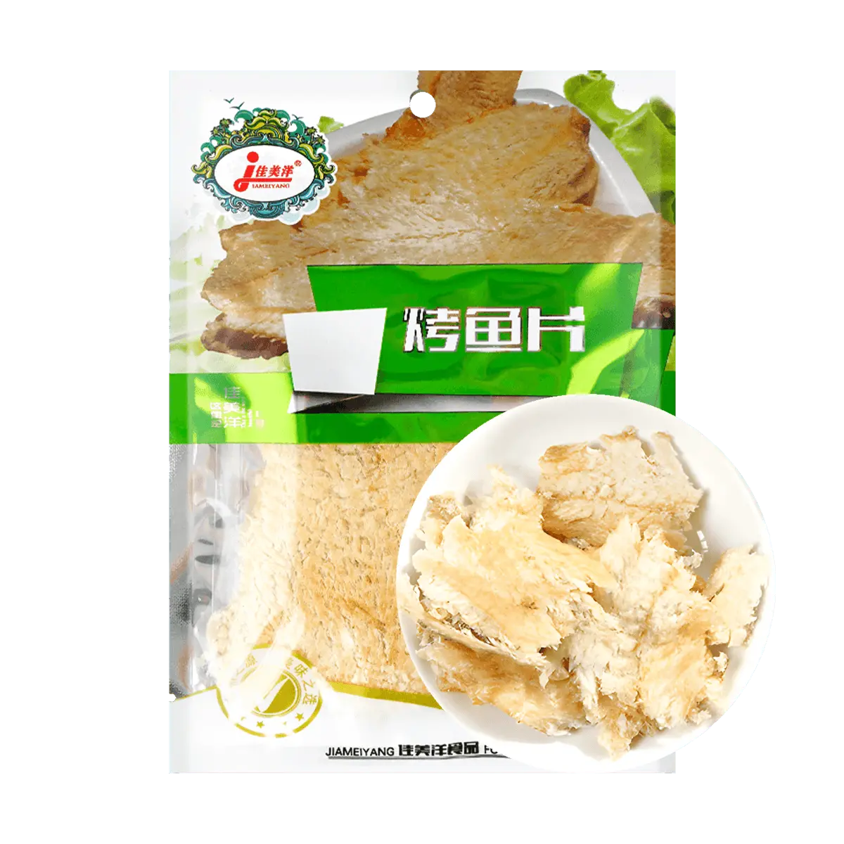 JIAMEIYANG Roasted Fish Fillets Snack 62g - Savory & Spicy Seafood Treat