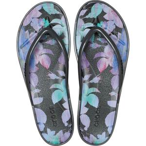 Crocs Women's Miami Round Toe Flip Flops, Summer Sandals - Floral and Animal Prints, Women's Sandals, Minimalist Straps