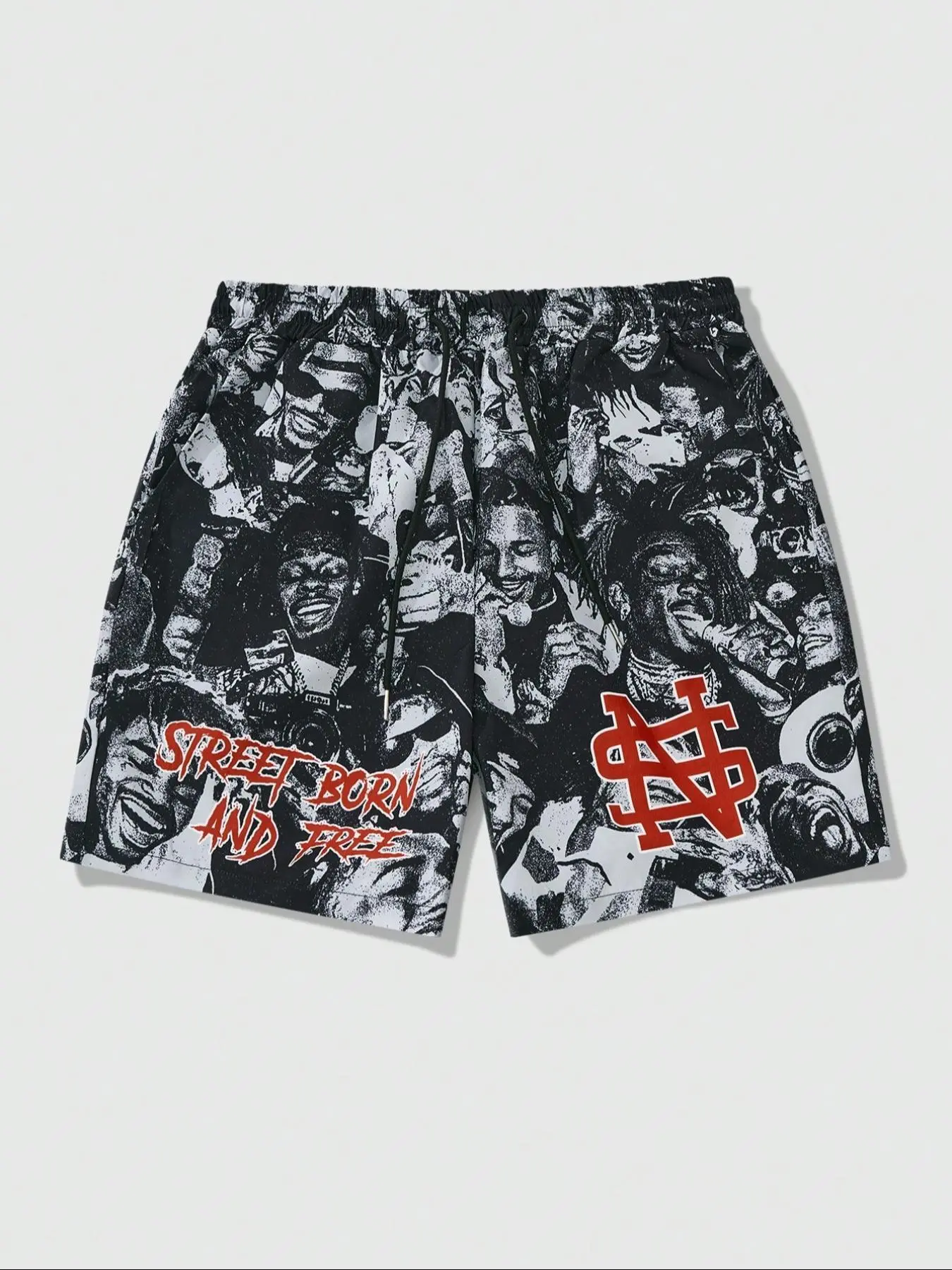 Men's Regular Fit Skull Print Lounge Shorts, Casual Comfy Breathable Shorts for Daily Wear, Men's Sleepwear & Loungewear for Summer
