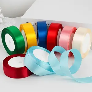 Multicolor Luxury Satin Ribbon 4cm X 22.5m, Perfect for Gift Wrapping Supplies, Flower Box Packaging, Birthday Party Bouquet Bow, Handmade Rose Petals, Sewing & Clothing Design