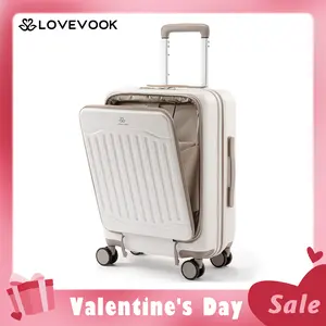 【Valentine's Day Gift】LOVEVOOK Carry on Luggage TSA Approved, PC Hard Shell Suitcases, 20-Inch Carry On Luggage with USB Port, Lightweight 6.9lb, Fits 15.6" Laptop,45L Water-Resistant Large Capacity for Travel & Business TikTokShopJumpstartSale