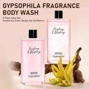 Gypsophila Bergamot & Oud Perfume Body Wash, 2-Pack | Suitable for Men & Women | 15 Amino Acids for Soft, Nourished Skin | Long-Lasting, Perfume-Level Oriental Woody Fragrance  Blend Daily Scent Scented Aroma Cleanser Cleansing Cosmetic
