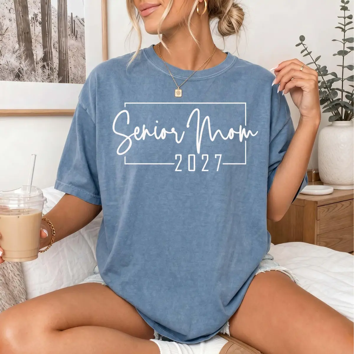 Senior Mom 2027 Comfort Colors Shirt, Graduation Mom Gift, Class Of 2027 Proud Parent Tee, High School Senior Mom Shirt, College Bound Mom Tee, Graduation Season Family Support T-Shirt