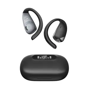 Open-Ear Ultra-Comfort Wireless Headphones Q32 Bluetooth 5.4 SmartTouch Screen 70H Playtime IPX7 Waterproof 3.7V 600mAh Charging Box
