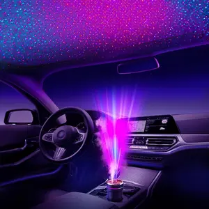 Portable Mini Car Humidifier, USB Powered Car Humidifier with Color-changing LED Light, Compact Design Humidifier for Car, Office, Bedroom