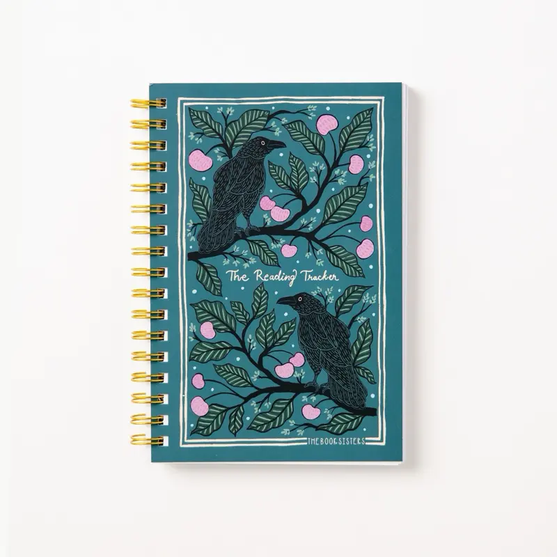 Watchful Raven Reading Tracker Journal for Book Lovers - Undated Notebook for Tracking Reading Progress