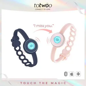 【emotional smart jewelry】totwoo Candy Original Long Distance Touch Bracelets Functional Love Connect Gift For Boyfriend or Girlfriend or your Family
