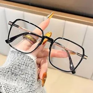 Extra large reading glasses set, suitable for men and women, large size ultra-light frame blue light blocking design, Reading Eyeglasses
