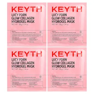 KEYTH Lucy PDRN Glow Collagen Hydrogel Beauty Mask, 4 Sheets, 1.34 oz (38 g) Each