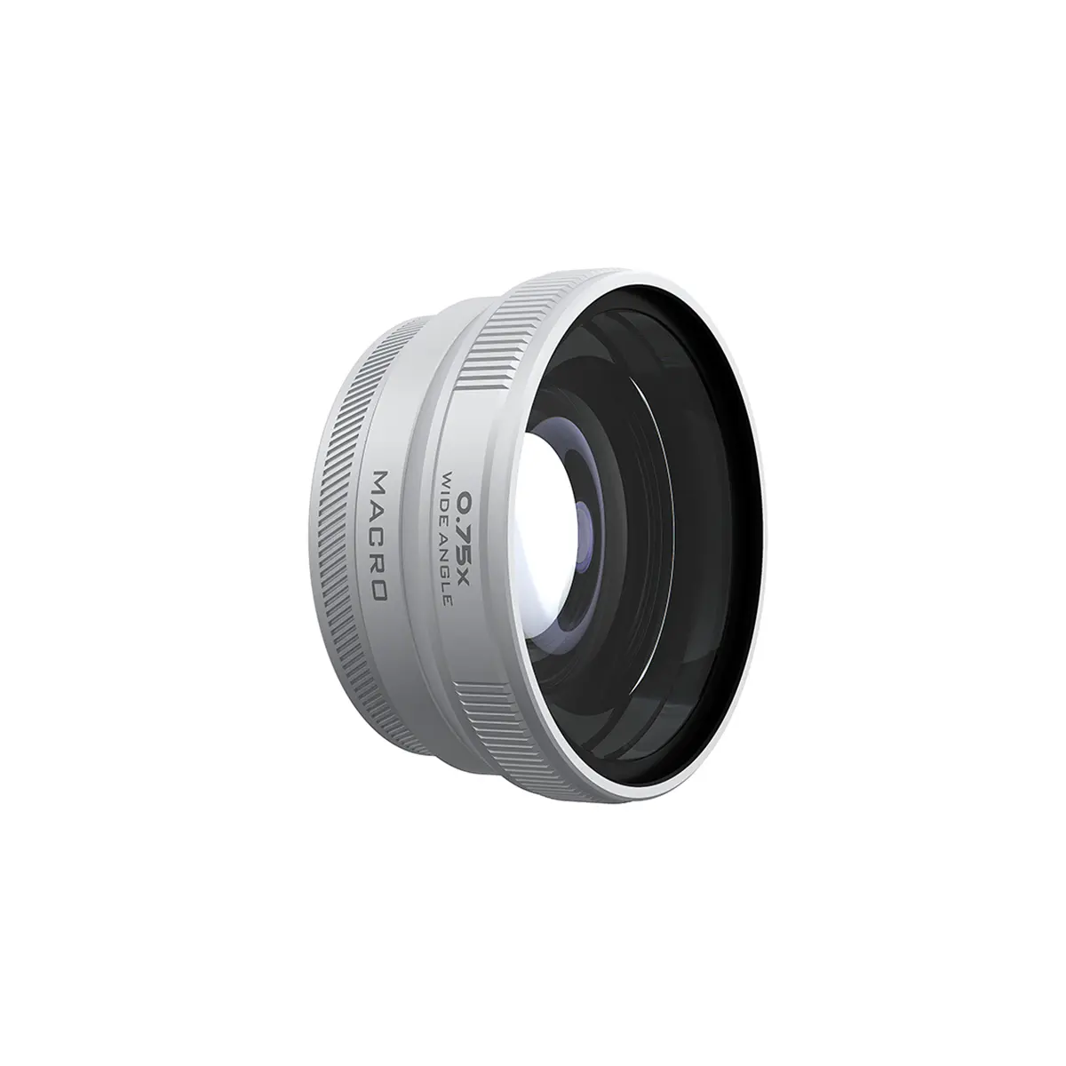 Freewell Compact 2-In-1 Dual Function Lens - 0.75x Zoom Macro Wide Angle Lens for Fujifilm X100VI, X100V Cameras, Matte Silver, 2-In-1 Lens