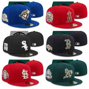 [BEST 2026] New Era MLB Baseball Cap NY Yankees LA Dodgers – New Era STL 59FIFTY Red Cap – Flat Brim Snapback Baseball Hat Streetwear Hip Hop Unisex Premium