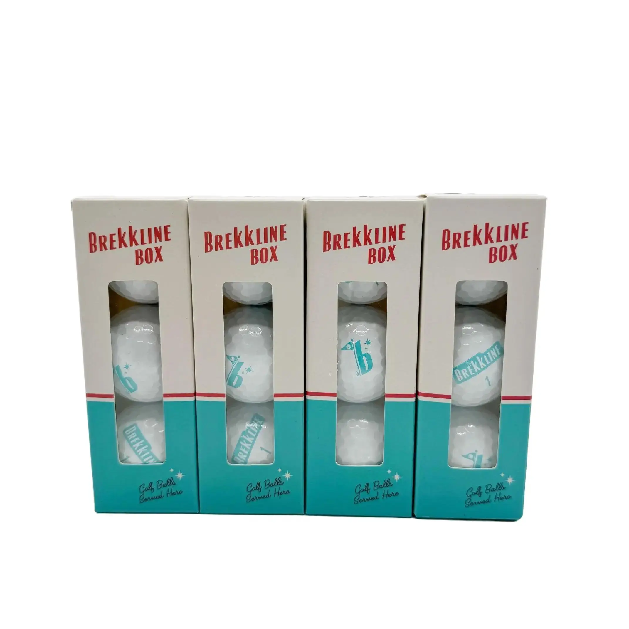 Brekkline Max3 Golf Balls- 3 Piece Urethane- 12x blue + 30 Pack Tees