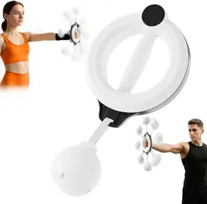 【Summervibes】Arm Exercise Twister 360° Hand-Crank Forearm Trainer for Men Women Shoulder & Arm Muscle Training Fitness Equipment Portable & Durable TPE Material
