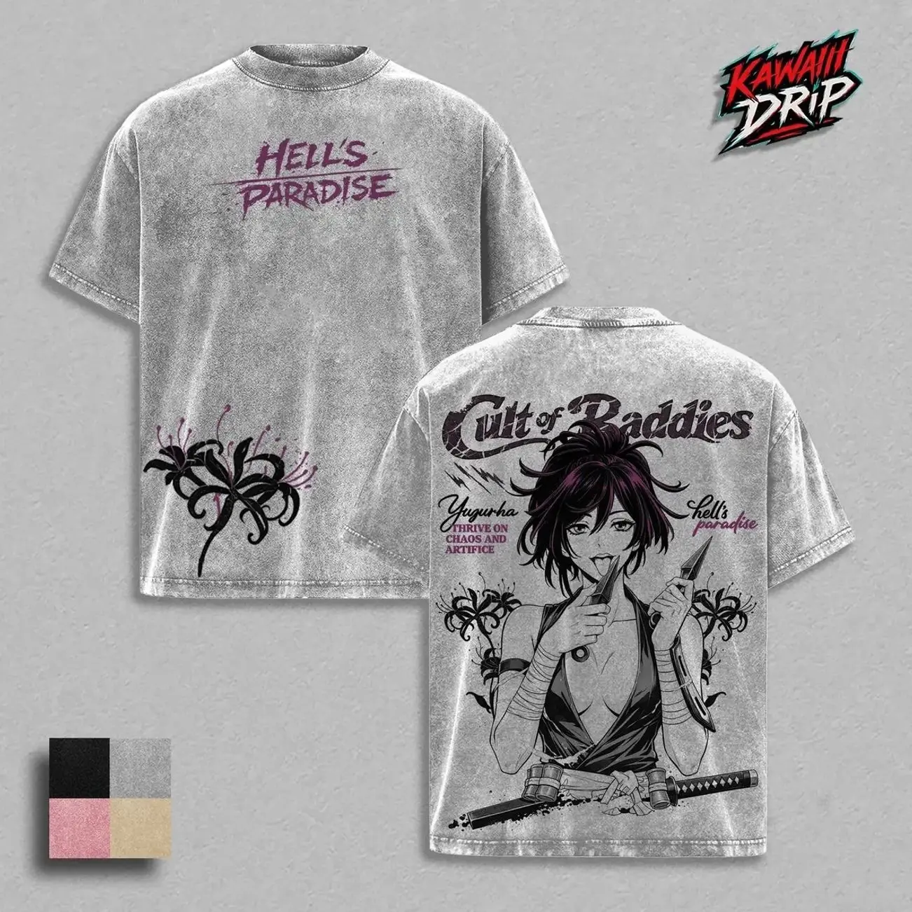 Yuzuriha Hell’s Paradise Anime Graphic T-Shirt Hoodie | Jigokuraku Manga Streetwear Top | Anime Lover Crewneck Unisex Sweatshirt | Graphic Oversized Pullover Merch | Soft Cotton Streetwear Clothes Casual Wear | Anime-Inspired Fashion Gift SN2