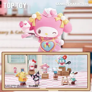 [Christmas Gift] TOPTOY Sanrio Roller Skating Restaurant Figures Blind Box – Adorable Themed Character Collectibles, Perfect Thanksgiving and Christmas Gift for Sanrio Fans, Cute Desk/Shelf Decor for Home/Office