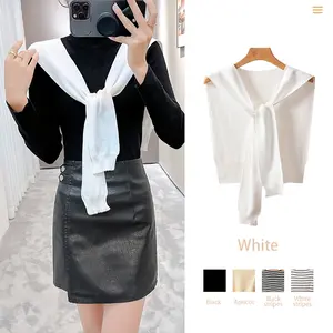 Over The Shoulder Sweater   Shawl Wraps Knit Shawl Sweater Scarf With Sleeves Sweater Wrap  For Women And Men  Decorative Clothing Fashion White Knitted Shawl