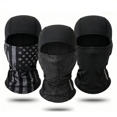 Yeomoo Acrylic Cool Thin Lightweight Windproof Sun Shield Face Mask Balaclava - 1 Size, Breathable Face Cover, UV Proof, Dustproof, for Adults, Biking, Outdoor Sports, Unisex Party Mask Accessory