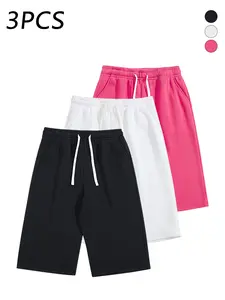 3-pack men’s 7/8 casual athletic sweatpants, adjustable drawstring elastic waistband, loose straight cut, skin-friendly breathable fabric