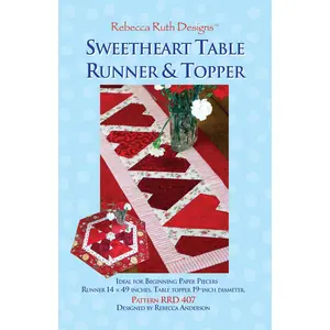 Sweetheart Table Runner & Topper Pattern