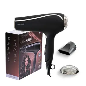 Roomwell Blow Dryer with Attachment Styling Nozzle, 1875 Watts Ionic Hair Dryer for Women and Men with Removable Back Filter, Hair Dryer With Cool Setting and Fast Drying Technology for Home and Salon