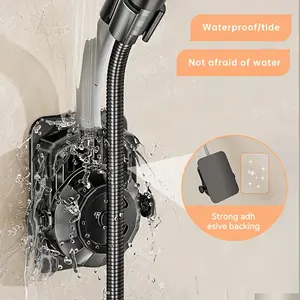 Bathroom shower system Wall-mounted shower bracket, adjustable angle shower bracket, silver black gray, no drilling installation required, wall installation, new summer products