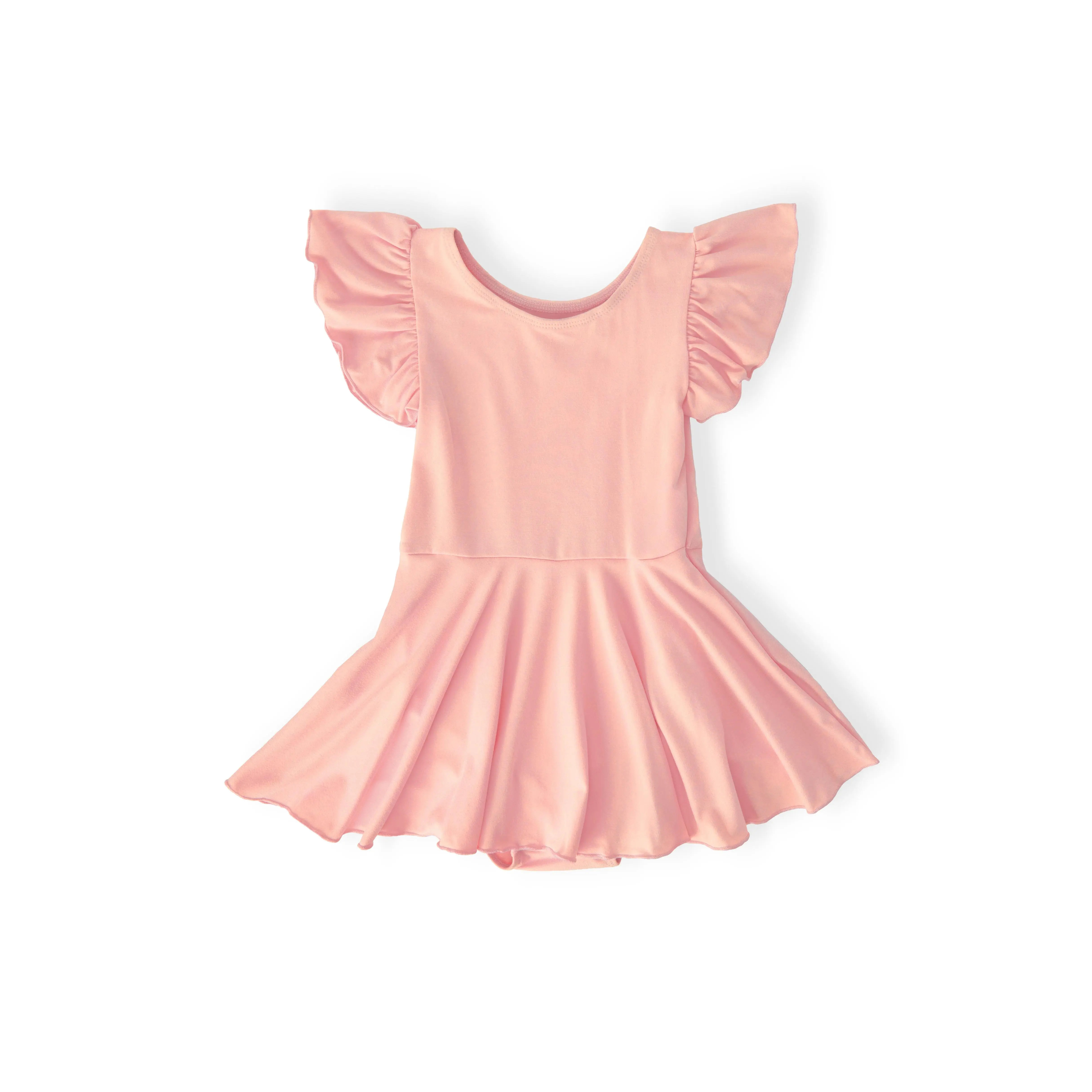 Peach S/S Twirl Leotard