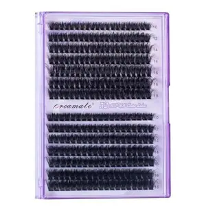 proamate Cluster Lashes Individual Cluster Eyelashes D Curl Mix 10-18mm (60D+80D) Eyelashes Cluster Volume & Dramatic Russian Individual Eye Lashes for Beginners (60D+80D)